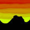 mountain-sunset by Daisykitten