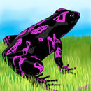 purple-painted-frog