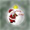 santa by flower